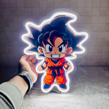 Baby Goku Neon Artwork - Goku's Little Adventure
