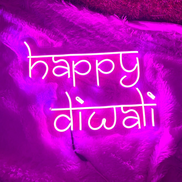 Happy Diwali Neon Sign - Celebrate the Festival of Lights