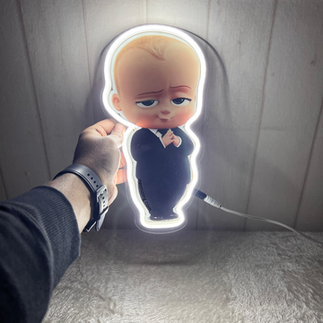 Boss Baby Neon Artwork - Glow Like a Boss