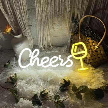 Cheers Neon Sign - Vibrant Neon Sign for Celebrations