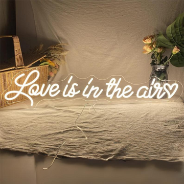 Love is in the Air Neon Sign - A Luminous Celebration of Endless Love