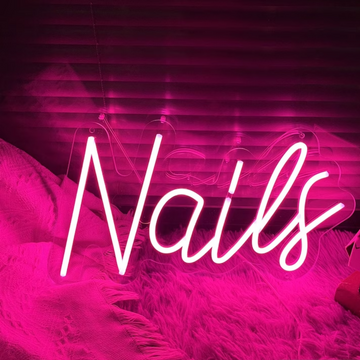 Nails Neon Sign - Embrace the Glowing Spirit of Nails
