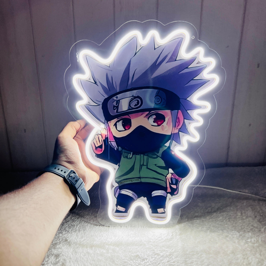 Kakashi Neon Artwork - Glow Like a True Shinobi