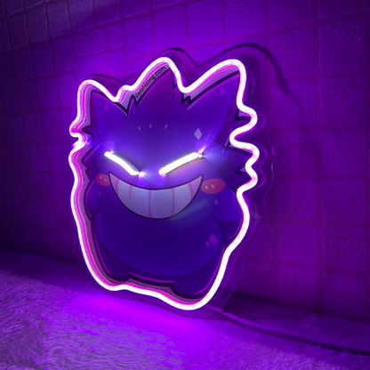 Gengar Anime Neon Artwork: Shadow Specter