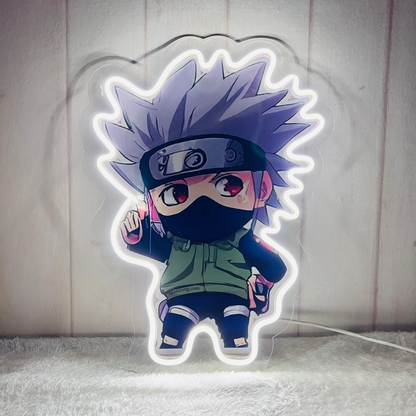 Kakashi Neon Artwork - Glow Like a True Shinobi