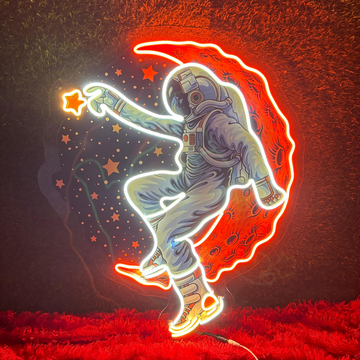 Astronaut Neon Artwork - Illuminate Your Surroundings with Astronaut's Charm