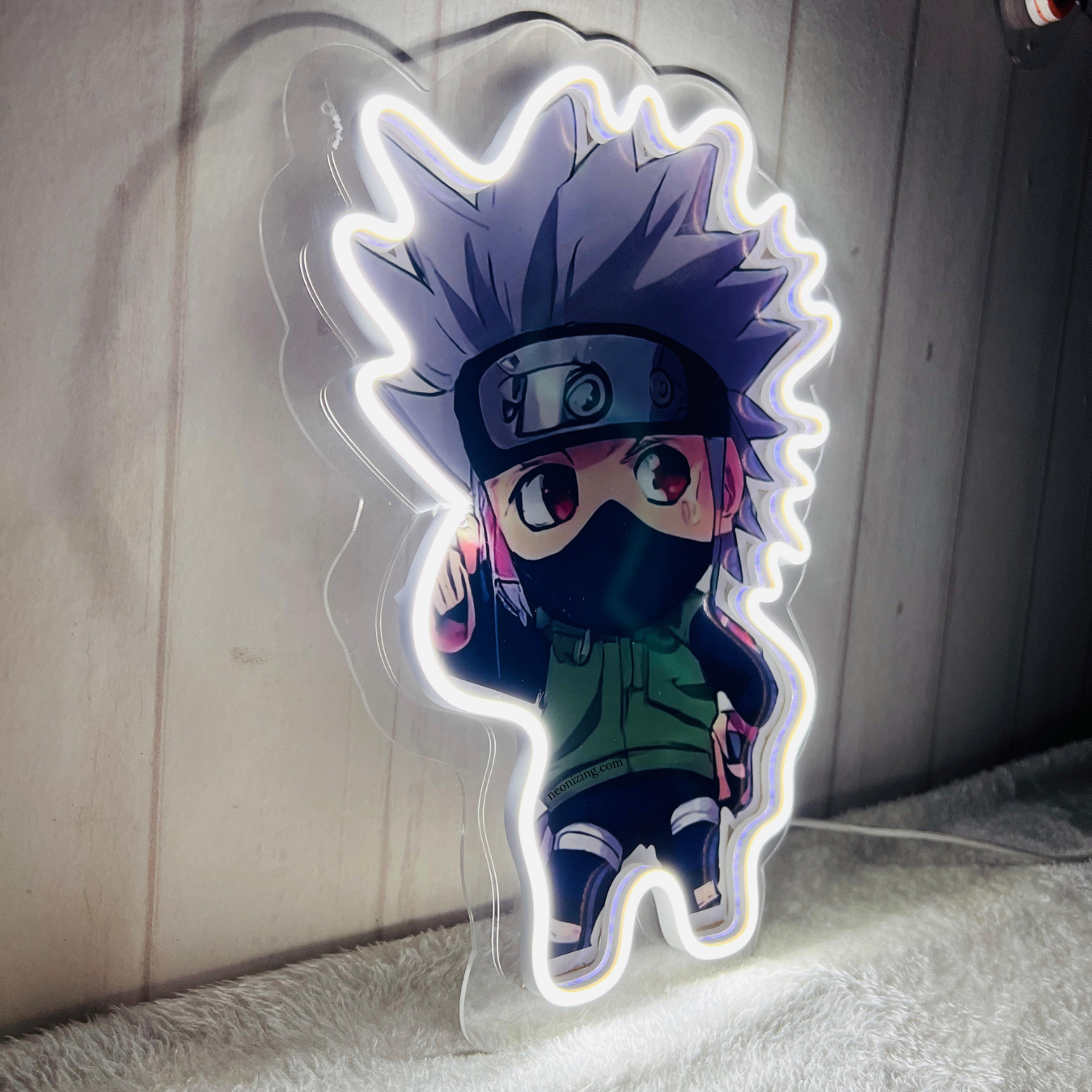 Kakashi Neon Artwork - Glow Like a True Shinobi