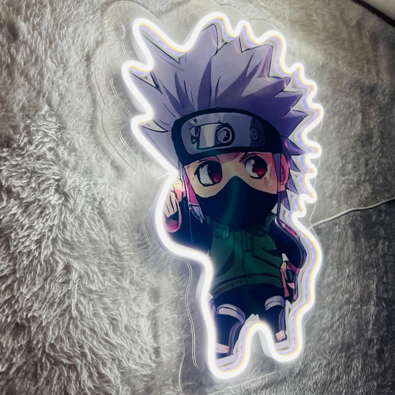 Kakashi Neon Artwork - Glow Like a True Shinobi