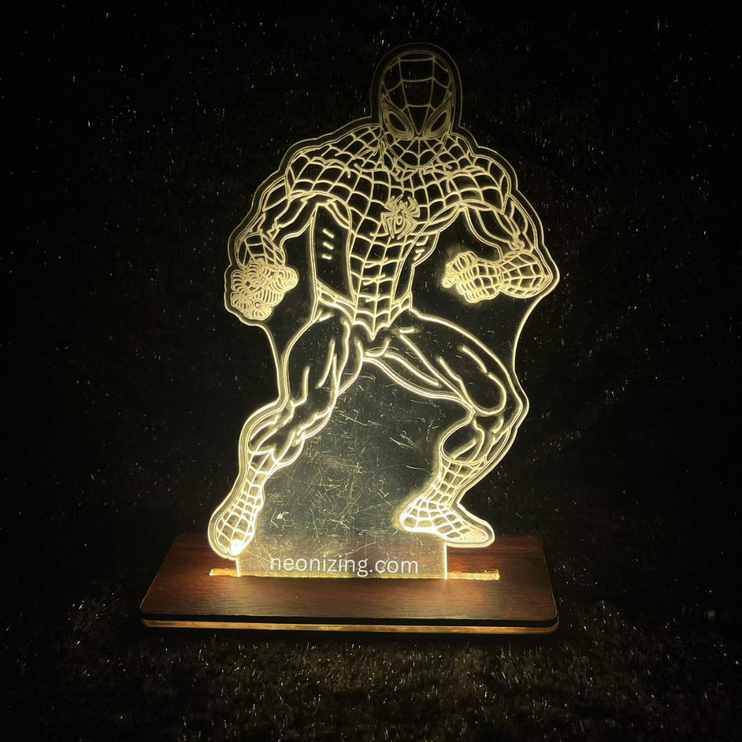 Spiderman LED Lamp - Swing into Light with Marvel's Hero