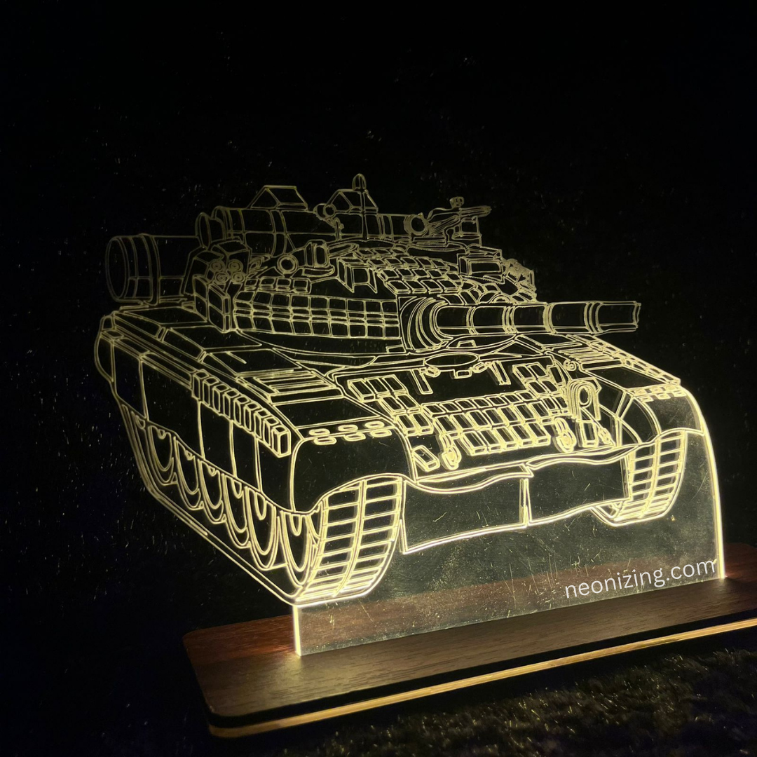 Army Tank LED Lamp - Military Might in Lights