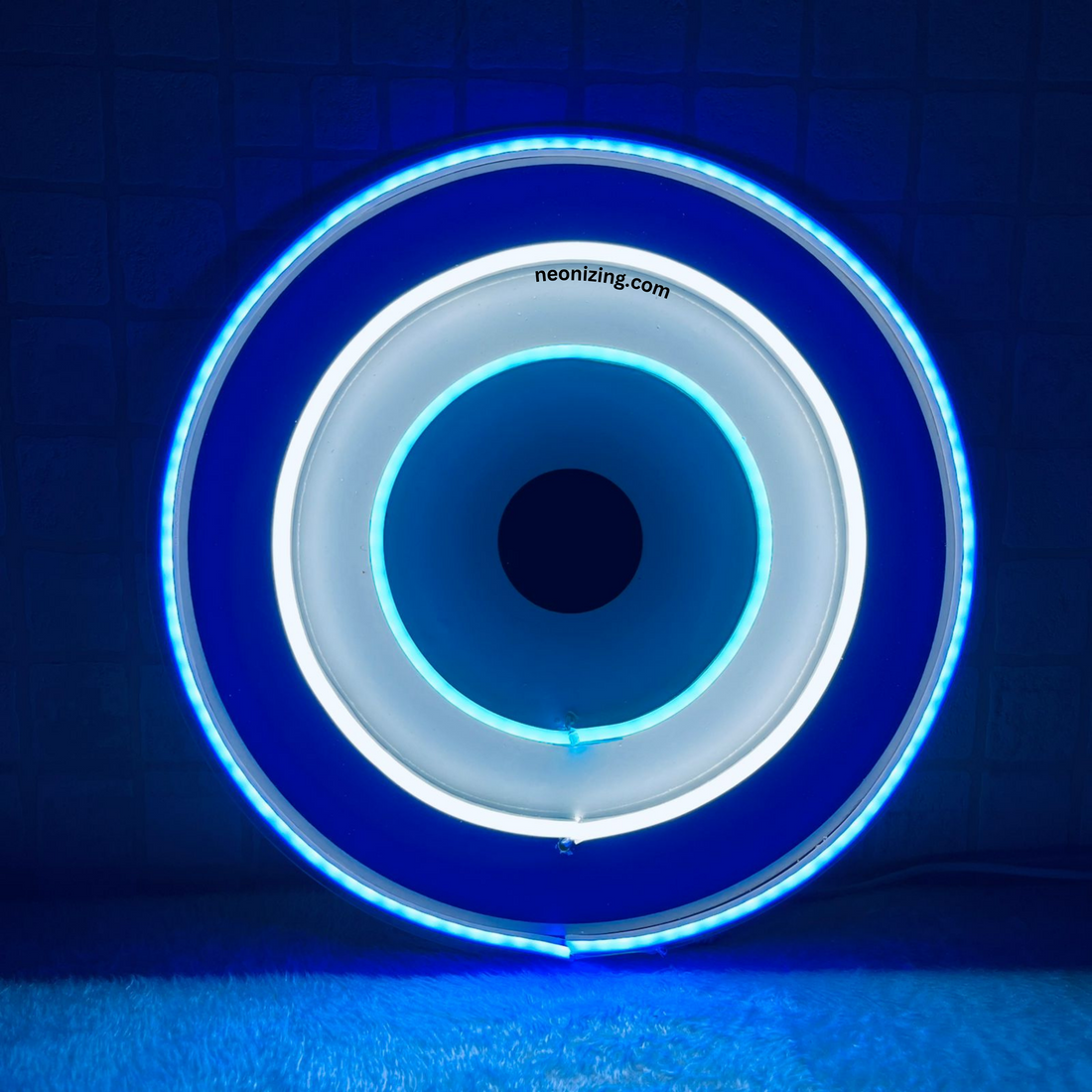 Evil Eye Neon Artwork - Neon Artistry for Protection
