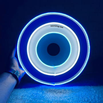 Evil Eye Neon Artwork - Neon Artistry for Protection