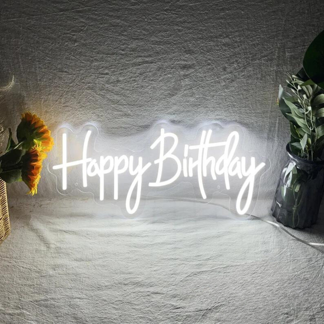 Happy Birthday Neon Sign - The Perfect Party Decoration
