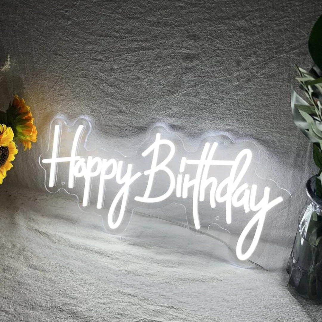 Happy Birthday Neon Sign - The Perfect Party Decoration