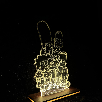 Simpsons Family LED Lamp - Illuminate with Iconic Characters