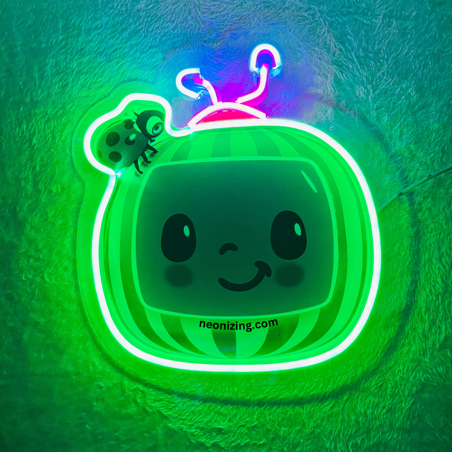 Cocomelon Neon Artwork - Brighten Your Kid’s Space with Joyful Glow!