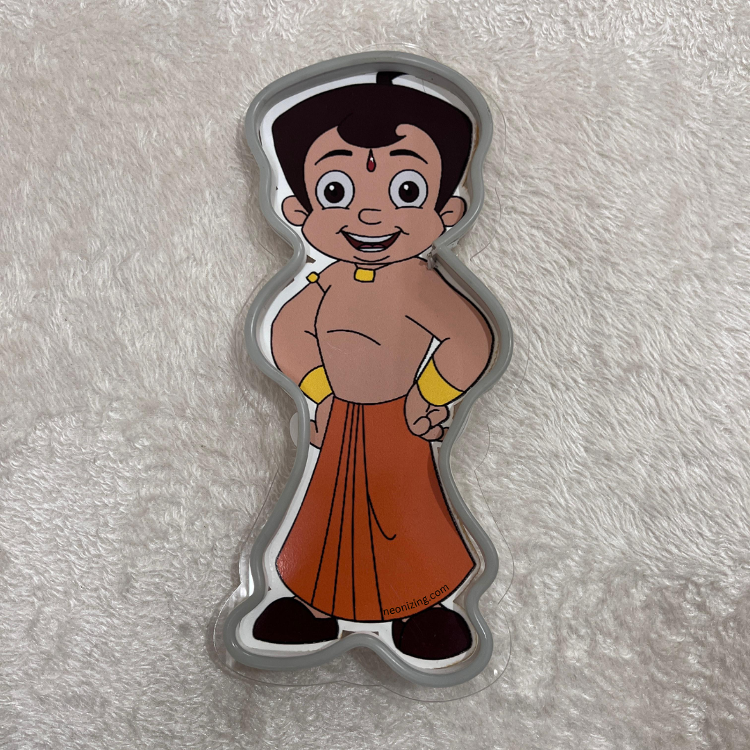 Chhota Bheem Neon Artwork - Perfect Decor for Little Adventurers!