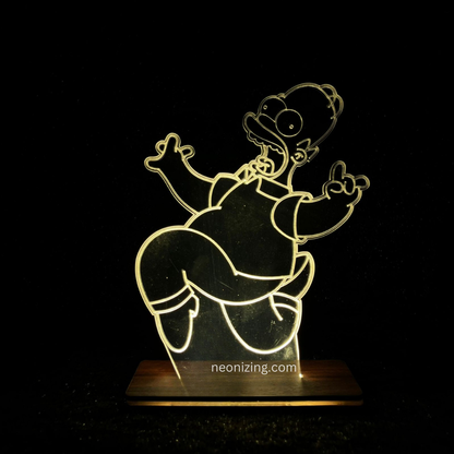 Homer Simpson LED Lamp - Add Humor and Light to Your Decor