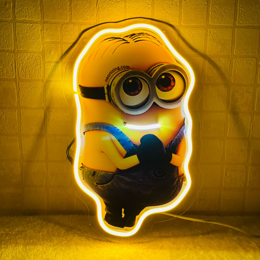 Minion Neon Artwork - Luminous Minion Madness