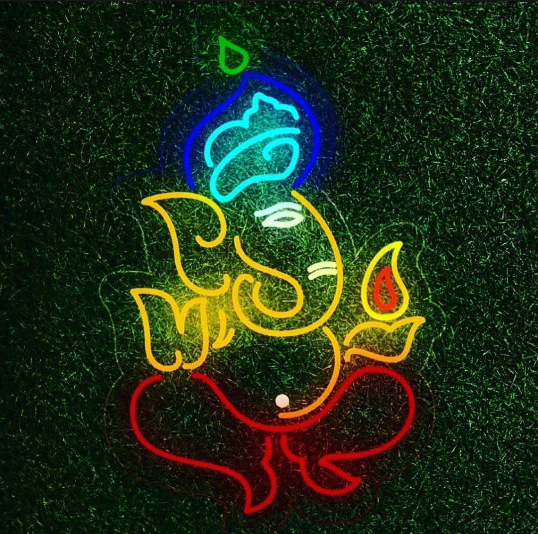 Radiant Ganesh Ji Neon Sign - Bring Prosperity and Light to Your Home!