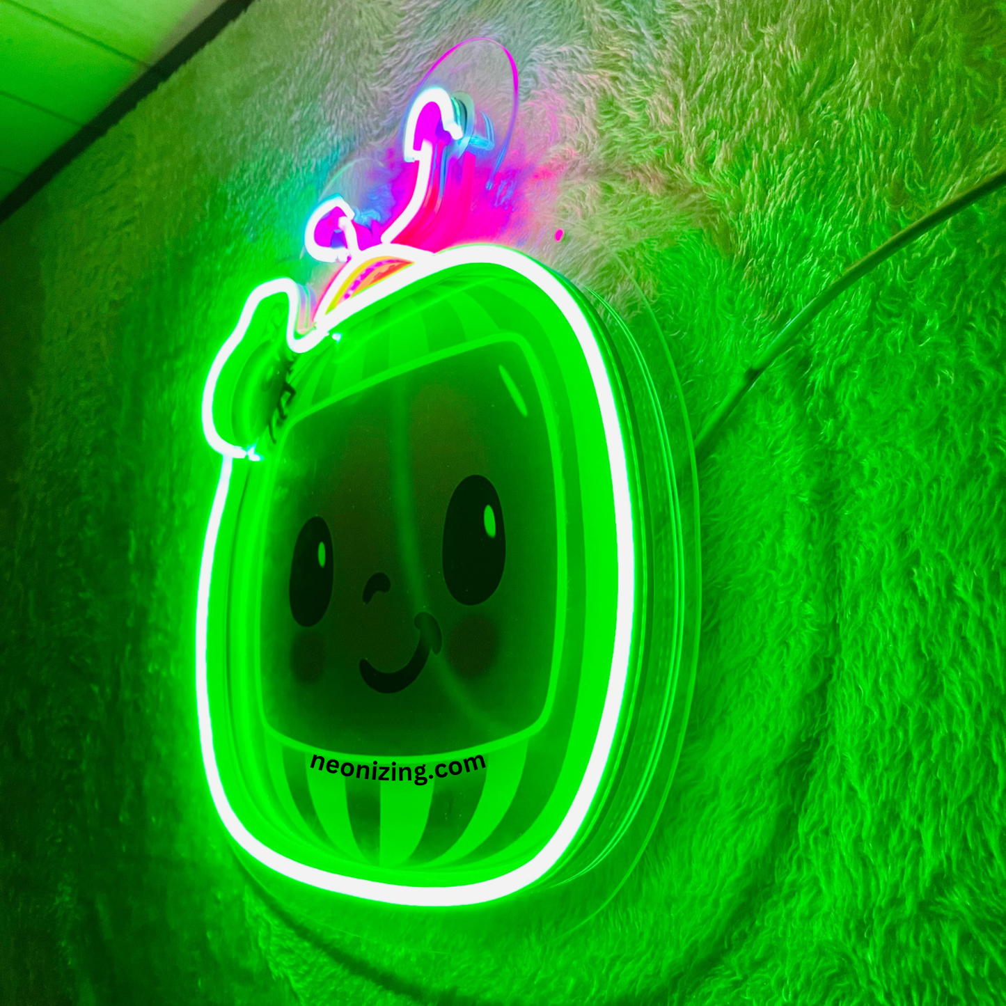 Cocomelon Neon Artwork - Brighten Your Kid’s Space with Joyful Glow!