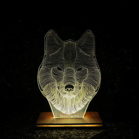 Wolf 3D LED Lamp - Unleash the Spirit of the Wild