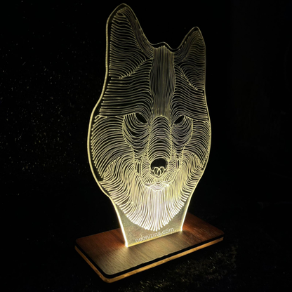 Wolf 3D LED Lamp - Unleash the Spirit of the Wild