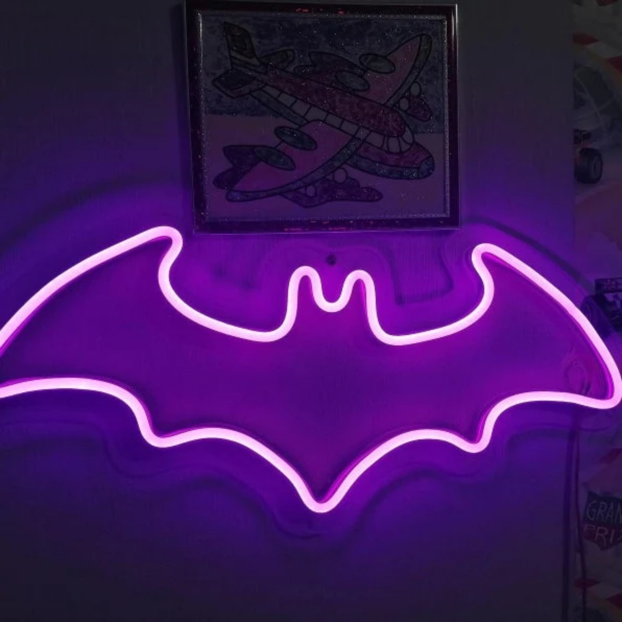 Batman Neon Sign - Cheers to Crime Fighting Adventures