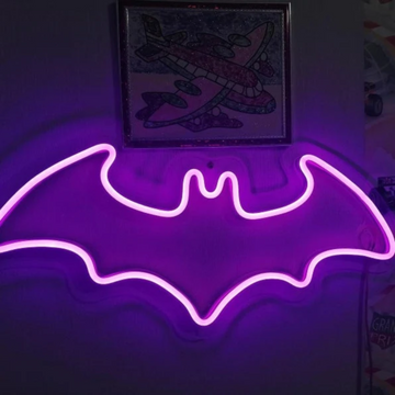 Batman Neon Sign - Cheers to Crime Fighting Adventures