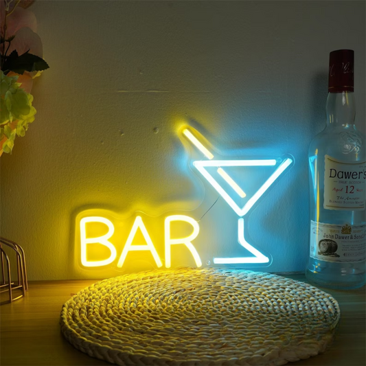 Bar Neon Sign - Illuminate Your Cheers Zone with Lively Vibes