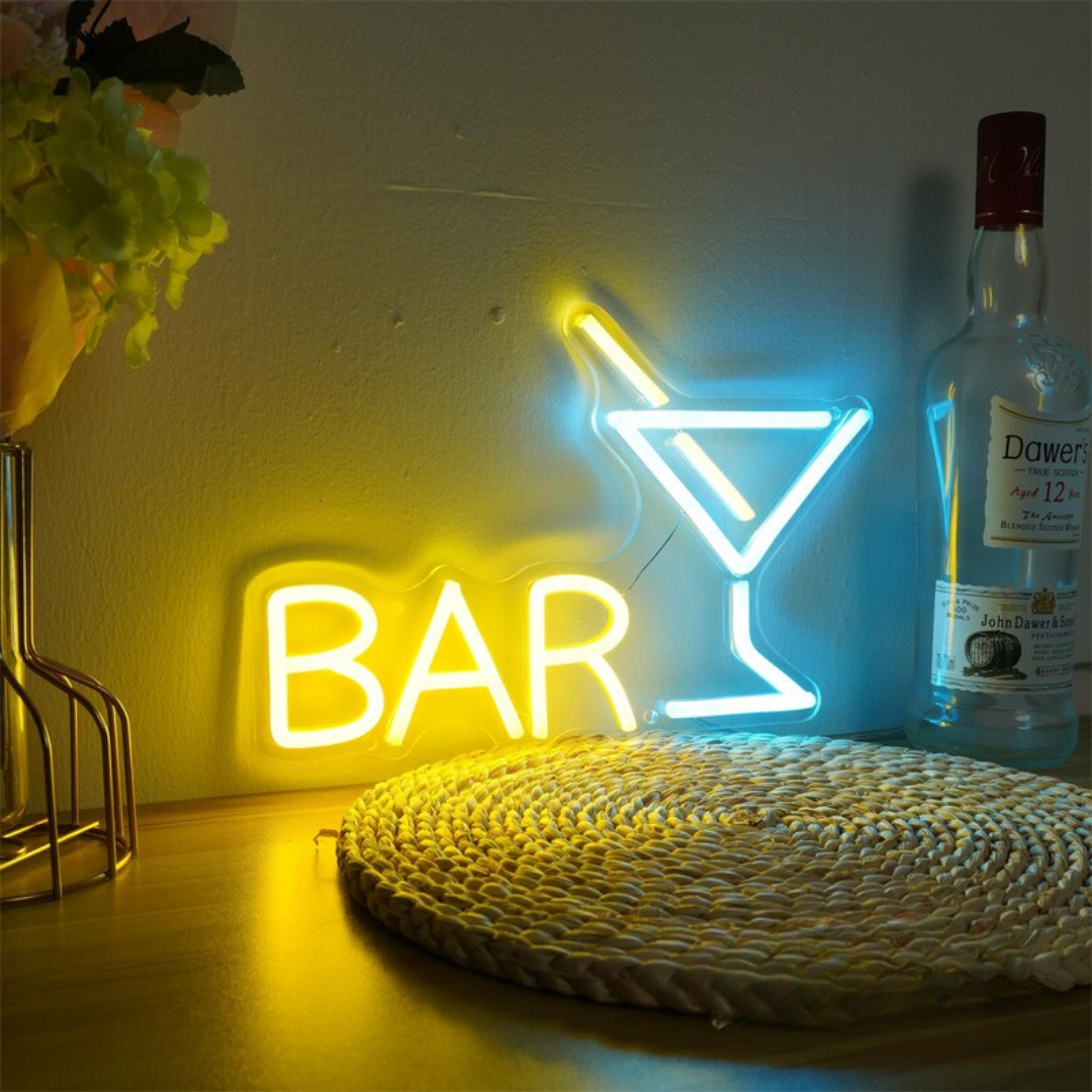 Bar Neon Sign - Illuminate Your Cheers Zone with Lively Vibes