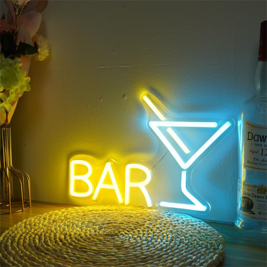 Bar Neon Sign - Illuminate Your Cheers Zone with Lively Vibes