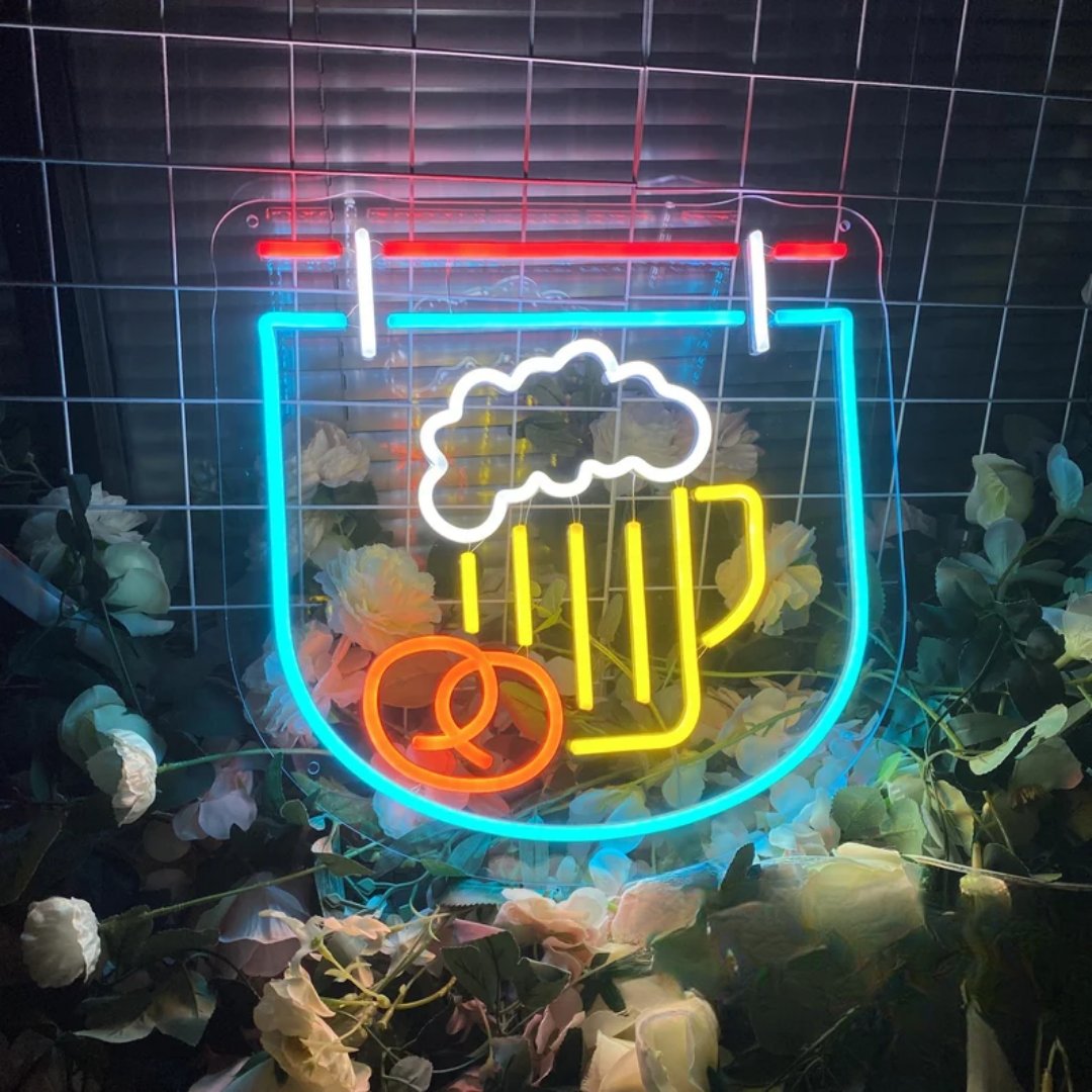 Beer Mug Neon Sign - Embrace the Radiance of Happy Hours