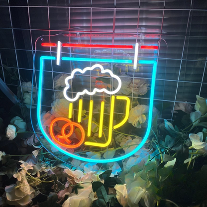 Beer Mug Neon Sign - Embrace the Radiance of Happy Hours