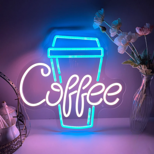 Coffee Neon Sign - Brewtiful Glow for Stylish Interiors!