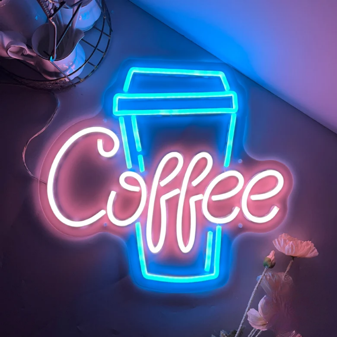 Coffee Neon Sign - Brewtiful Glow for Stylish Interiors!