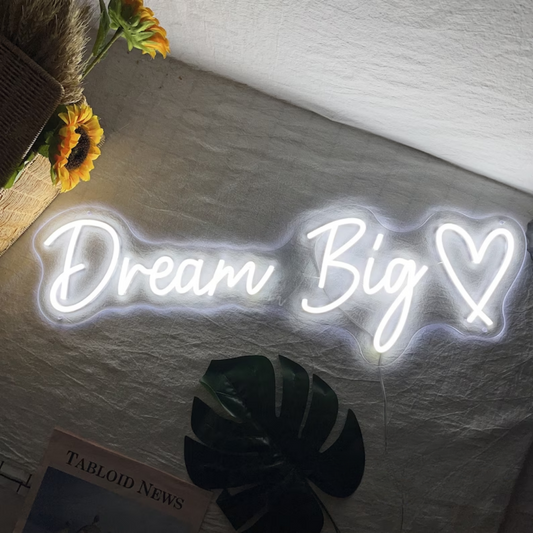 Dream Big Neon Sign - A Glowing Motivation for Visionaries