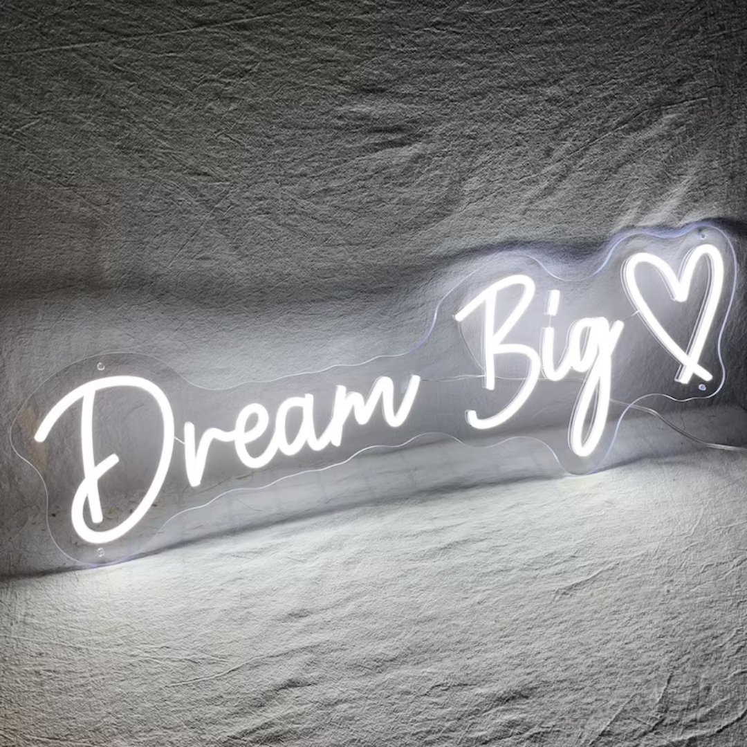 Dream Big Neon Sign - A Glowing Motivation for Visionaries