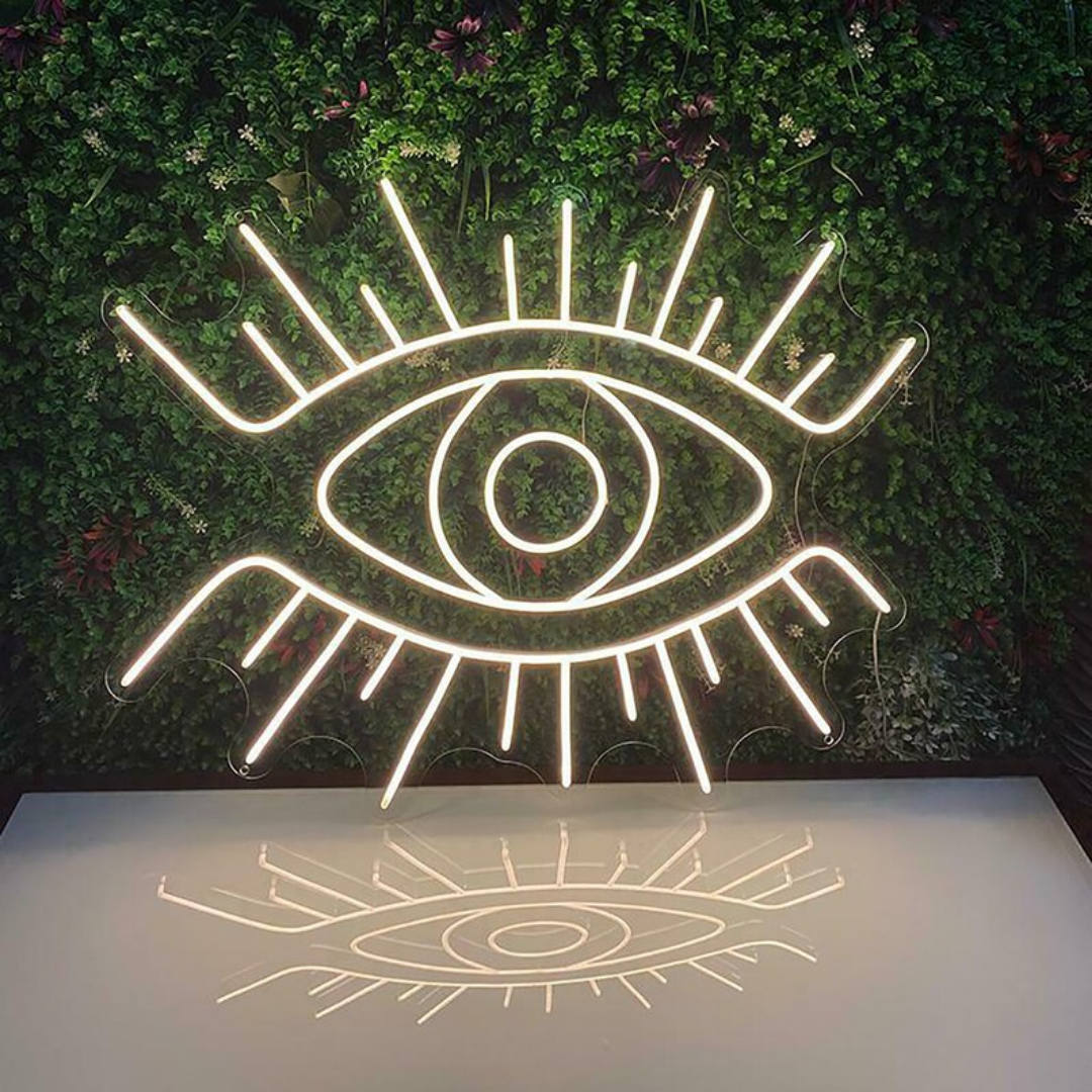 Evil Eye Neon Sign - Ward Off Negativity with Radiant Protection!