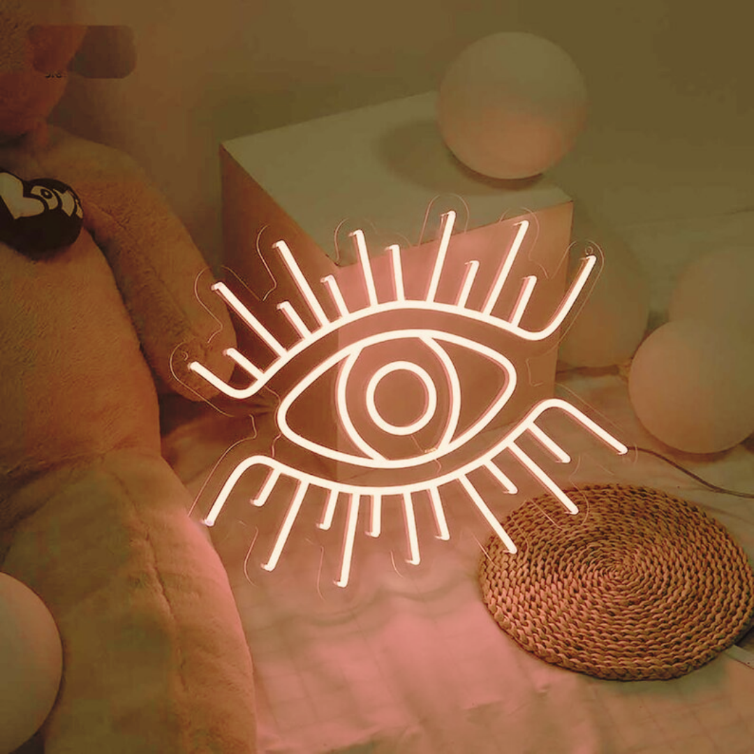 Evil Eye Neon Sign - Ward Off Negativity with Radiant Protection!