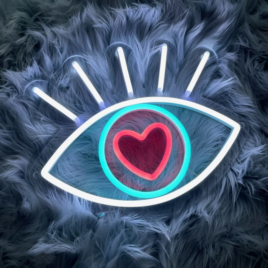 Evil Eye Neon Sign- Eye of Protection for a Radiant Aura!