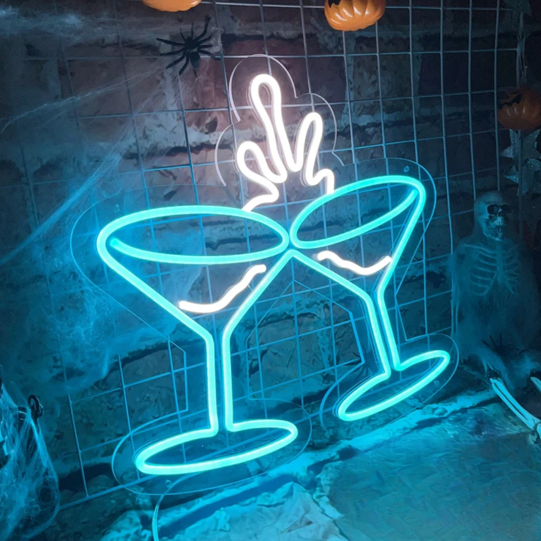Cheers in Lights - Toast to Brilliance with Cheers Glass Neon!