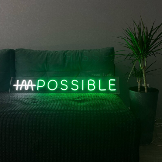 IM POSSIBLE Neon Sign - Infuse Your Space with the Spirit of Success