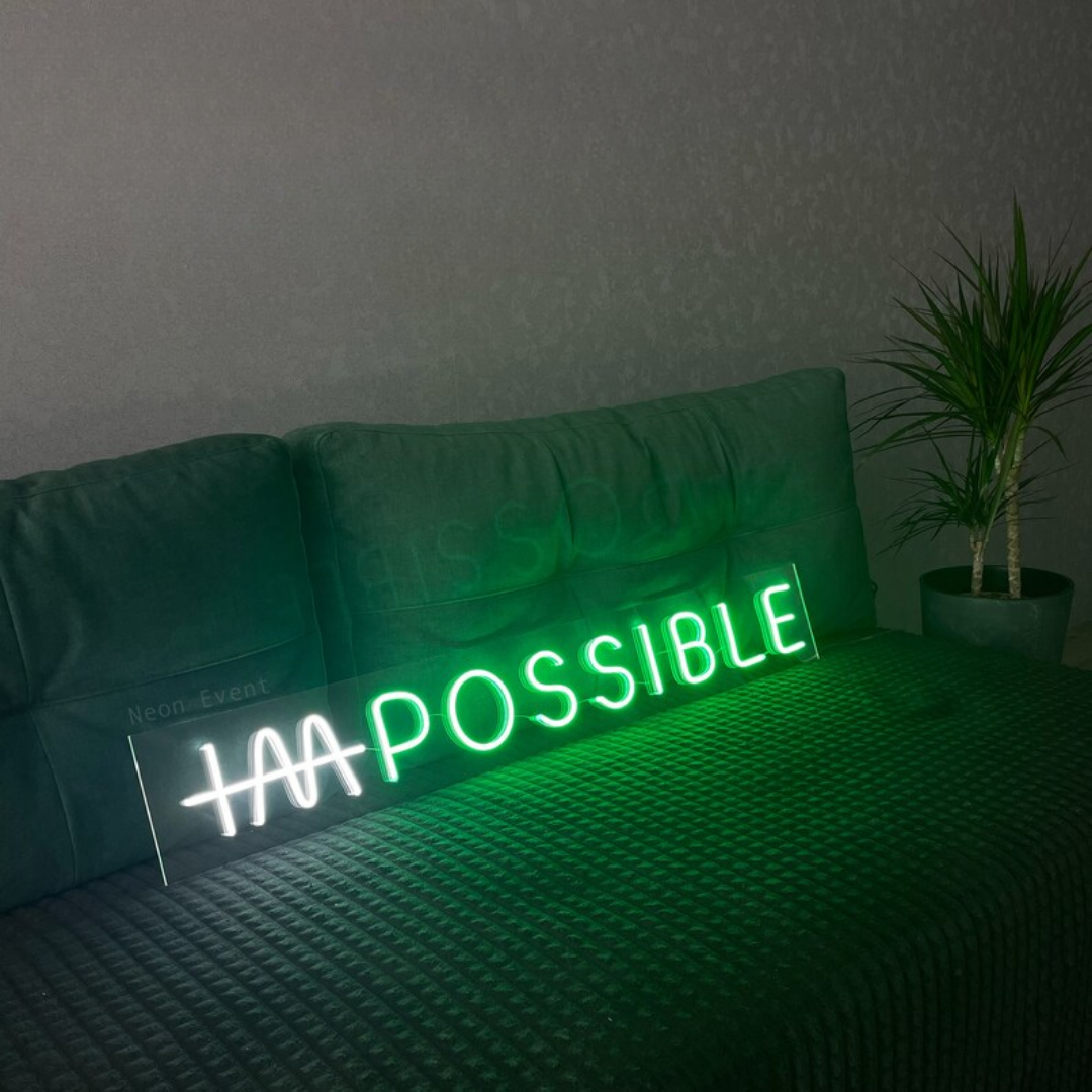 IM POSSIBLE Neon Sign - Infuse Your Space with the Spirit of Success