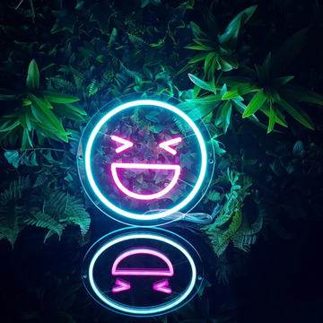 Laughing Emoji Neon Sign - Spread Smiles in Neon