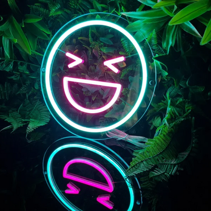 Laughing Emoji Neon Sign - Spread Smiles in Neon