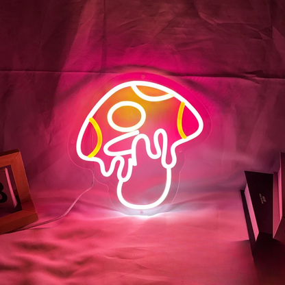 Mushroom Neon Sign - Radiant Fungi Fantasy