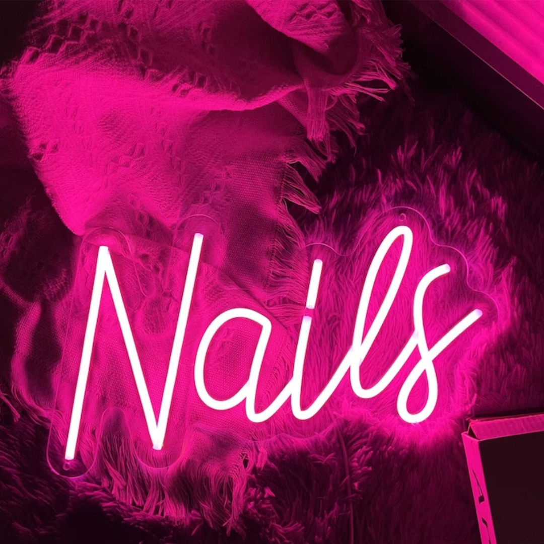 Nails Neon Sign -  Embrace the Glowing Spirit of Nails