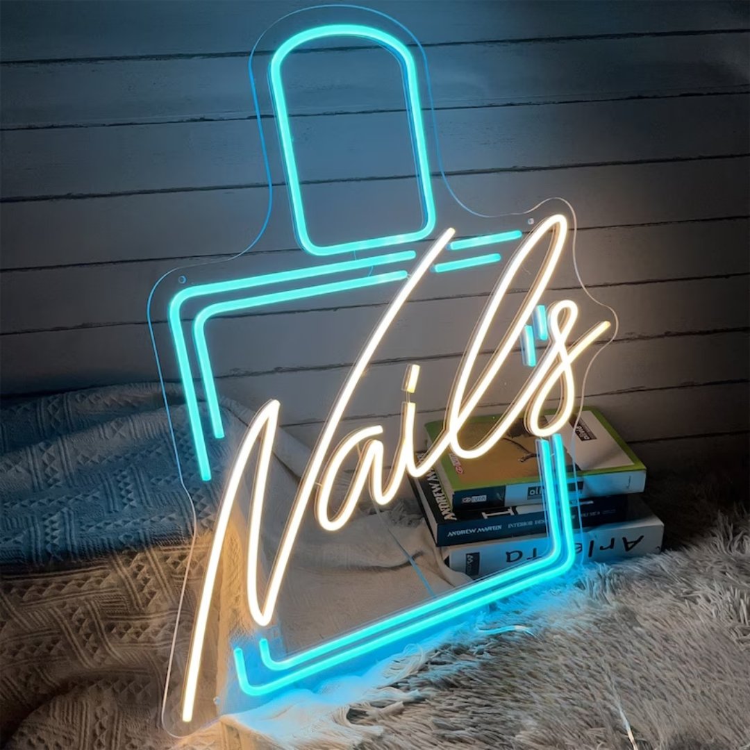 Nail Polish Neon Sign - Elegance in Neon