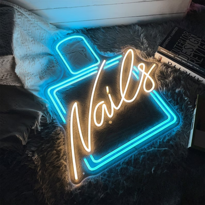Nail Polish Neon Sign - Elegance in Neon